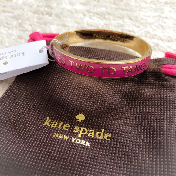 NWT Kate Spade “It Takes Two” idiom bangle - Picture 4 of 6